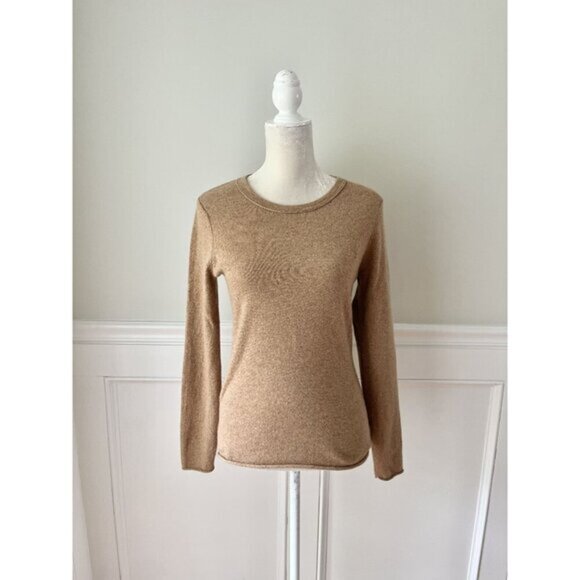 Philosophy By Republic Cashmere Camel Crew Neck Sweater M - Picture 1 of 4